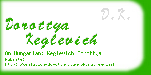 dorottya keglevich business card